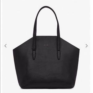 Matt & Nat Baxter Vegan Leather Black Tote New!